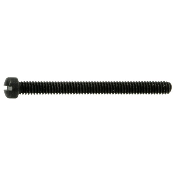 Midwest Fastener #2-56 x 7/8 in Slotted Fillister Machine Screw, Black Oxide Steel, 10 PK 32904 - main